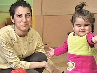 Маленькая пациентка из Сирии после операции