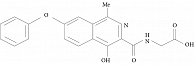 Рис. 3. Молекулярная структура Роксадустата